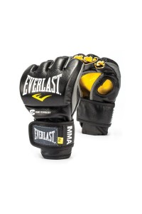 Everlast Powerlock MMA Boxing Fight Gloves Black