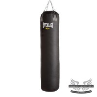 Everlast Boxing Leather Thai Heavy Bag Black Unfilled