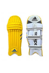 Adidas Yellow Color Cricket Batting Legguard for Men