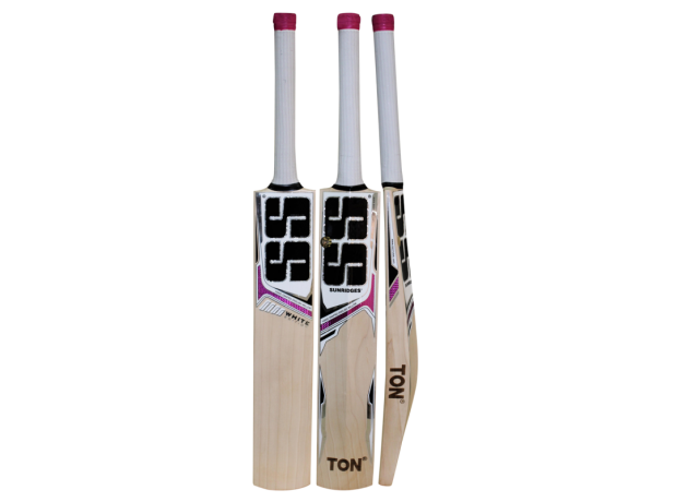 SS White Edition Maroon Color English Willow Cricket Bat