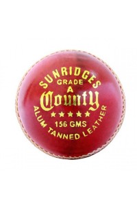 SS County 4 Piece Leather Cricket Ball Red Color 