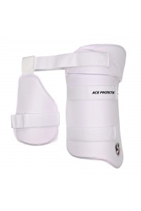 SG Ace Protector White Cricket Combo Thigh Pad