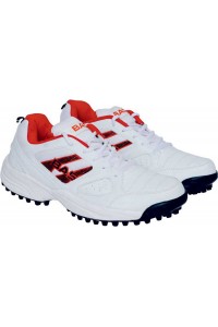 Bas Vampire 001 Cricket Shoes Colour White Red
